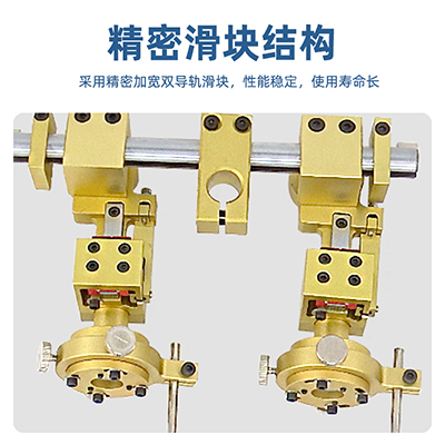 514雙頭烙鐵組件雙工位夾咀焊錫機(jī)烙鐵高頻夾具雙頭微調(diào)夾頭組件